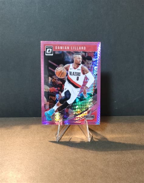 DAMIAN LILLARD DONRUSS OPTIC PINK NBA Michael Jordan Basketball Card