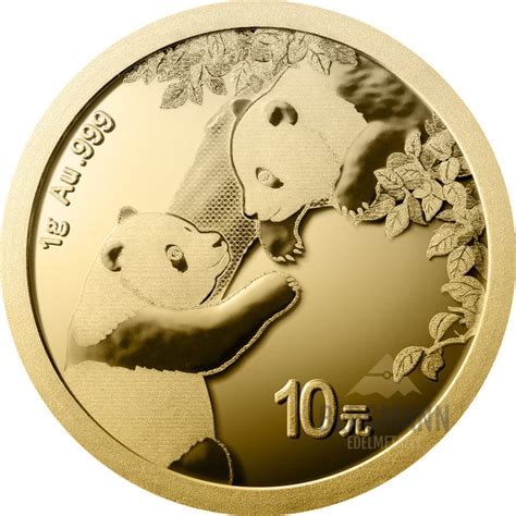 1 Gramm Goldmünze China Panda 2023 Bergmann Edelmetalle e K