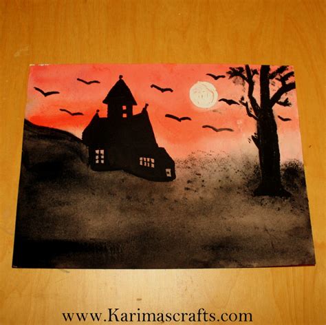 Karima's Crafts: Spooky Painting