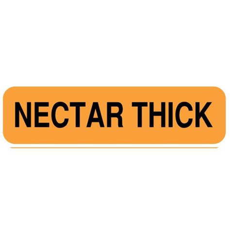 Nectar Thick Nutrition Communication Labels 1 1 4 X 5 16 United