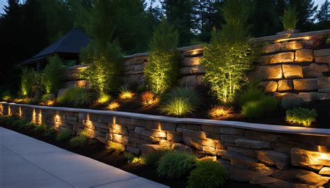 Retaining Wall Lighting Ideas Illuminating Your Landscape