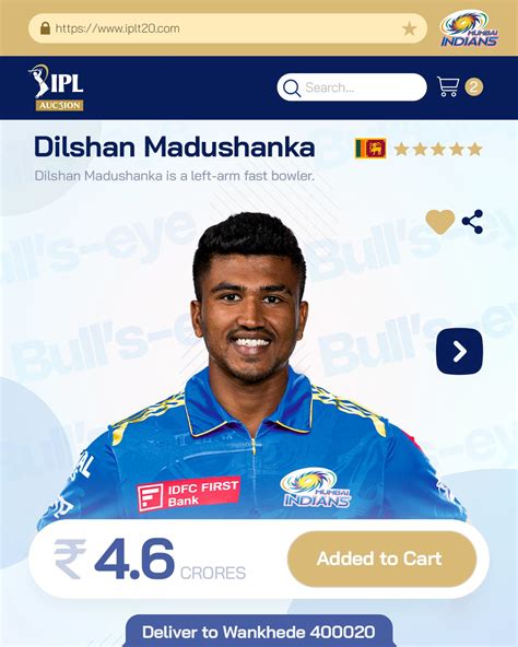 IPL Dilshan Madushanka Sold To Mumbai Indians Newswire