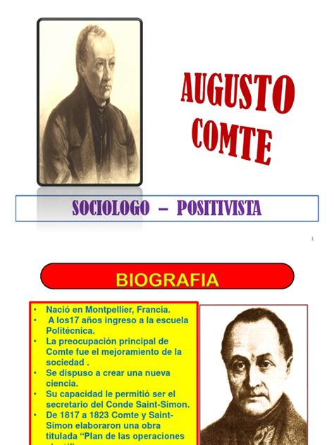 Auguste Comte Resumo Sociologia - Auguste Comte: Fundador del Positivismo | PDF | Positivismo | Sociología