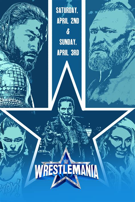 Custom WrestleMania 38 Poster I made : r/SquaredCircle