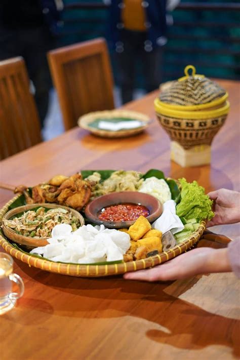 Traditional Food Of Nasi Liwet Sunda From Bandung West Java Indonesia