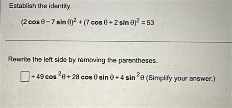 Solved Establish The Chegg