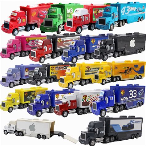 Disney Pixar Cars Toys Lightning McQueen Jackson Storm Mack Uncle Truck