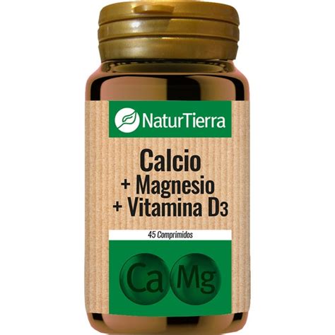 Calcio Magnesio Y Vitamina D3 Silicio Orgánico Envase 45 Comprimidos