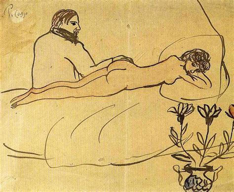 Nude With Picasso By Her Feet Pablo Picasso AllPainters Org