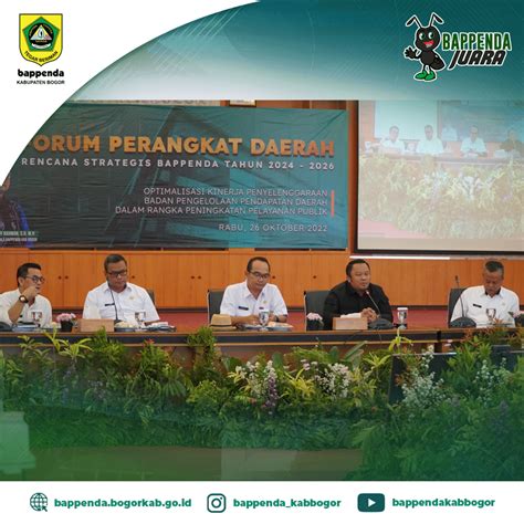 FORUM PERANGKAT DAERAH RENSTRA BAPPENDA 2024 2026 Badan Pengelolaan