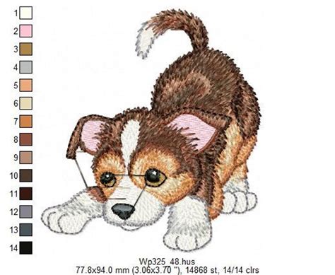 Puppies Machine Embroidery Design 20 Designs Pack Puppy Etsy