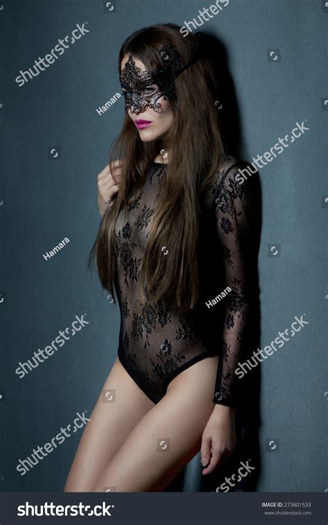Sensual Brunette Woman Long Hair Posing Stock Photo Shutterstock