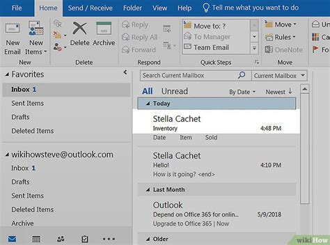 Empfangene E Mails In Outlook Bearbeiten 14 Schritte Mit Bildern