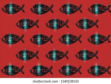 Jesus Christ Fish Background Stock Illustration 1340528150 | Shutterstock