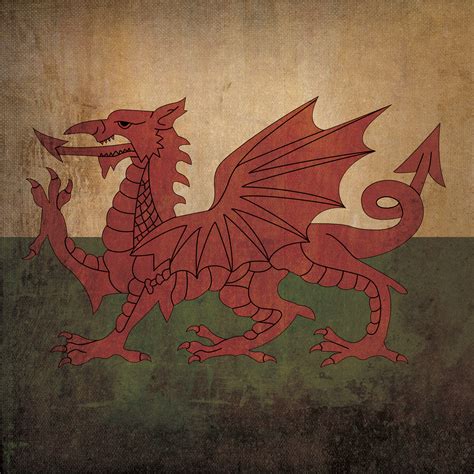 Wales Flag Art - City Prints