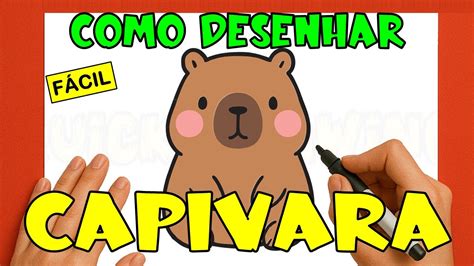 Como desenhar uma CAPIVARA KAWAII - FÁCIL - YouTube