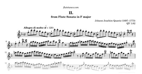 Allegro Di Molto From Flute Sonata In F Major Qv J J Quantz