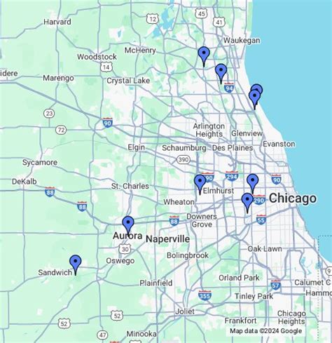 Map Of Western Suburbs Of Chicago Chicago Zip Code Map