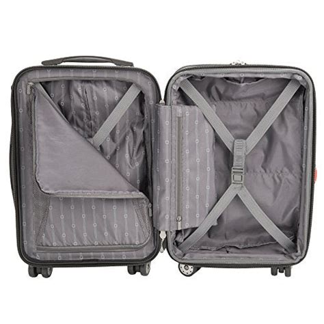 Delsey Luggage Aero Hardside Carry On And Check In, Charcoal