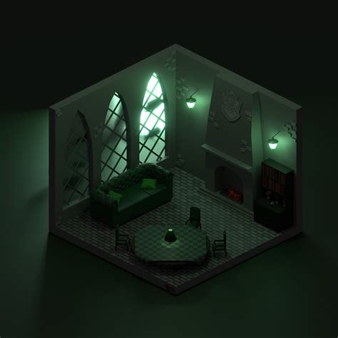 Artstation Slytherin Common Room