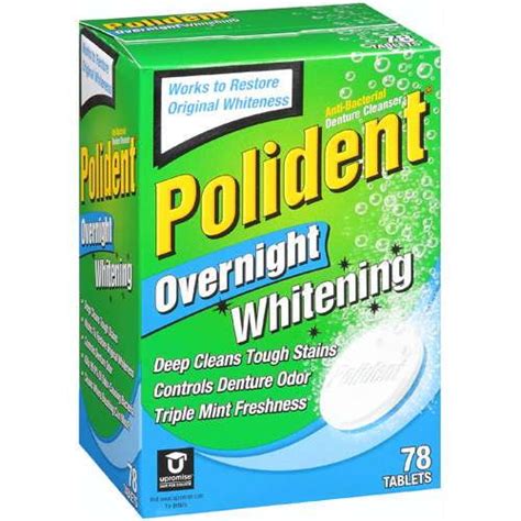 polident overnight whitening denture cleanser-84 ct - Walmart.com - Walmart.com