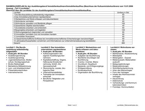 PDF Auszug Teil V Lernfelder Übersicht über Steuerung und