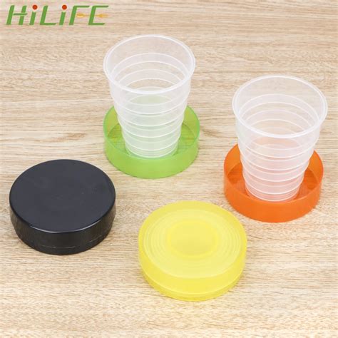 HILIFE taza plegable de plástico telescópica vaso retráctil portátil