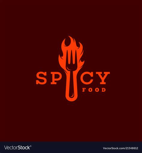 Spicy food logo Royalty Free Vector Image - VectorStock