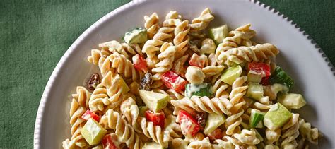 Curry Chickpea Pasta Salad Recipe Dairy Goodness