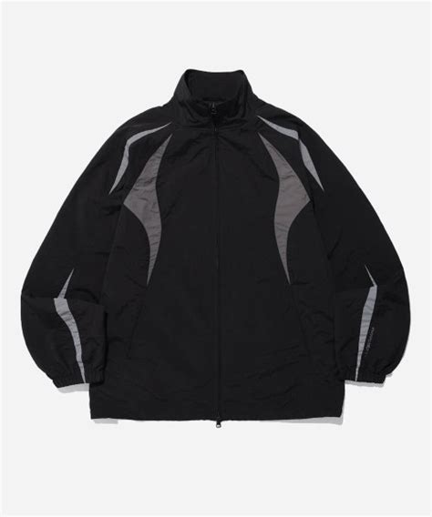 Musinsa Phyps Curve Piping Track Jacket Black