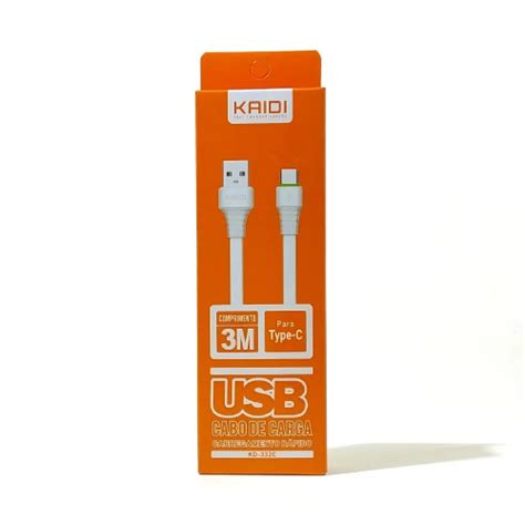 Representante Oficial Dos Produtos Kaidi No Brasil Cabo Usb Para