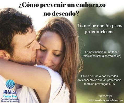 ¿cómo Prevenir Un Embarazo No Deseado Medica Center Fem