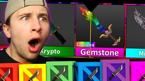 Unboxing For Chroma Gemstone In Murder Mystery 2 Youtube