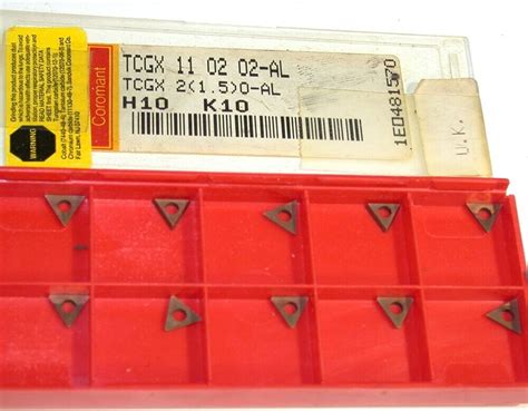 Lot Of 10 New Sandvik CoroTurn 107 Turning Carbide Inserts TCGX 11 02