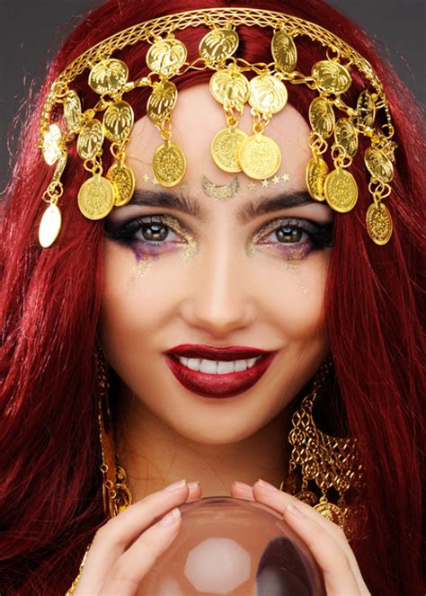 Womens Gypsy Princess Gold Coin Headpiece