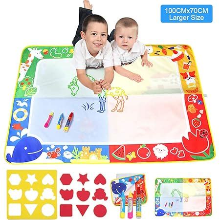 ALLCELE Tapis Dessin Enfant Enfants Garçons Filles 2 3 4 5 6 7 Ans