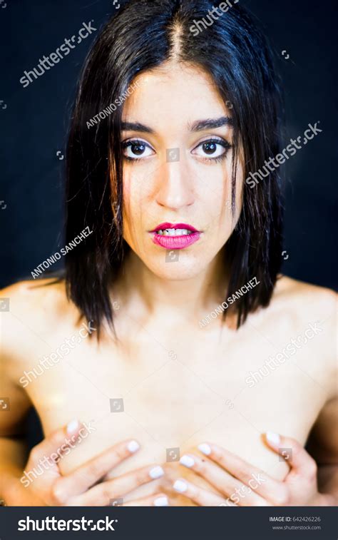 Beautiful Naked Woman Covering Her Breasts Stock Photo 642426226 Shutterstock