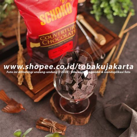 Jual Schoko Couverture Dark Chocolate CUBE 72 250gr Cokelat Baking