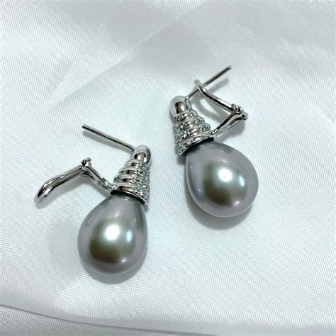 Nuevos 😍 Aretes de Plata 925 con Perlas Mallorca ️ Grandes y Hermosos