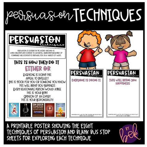 Persuasion Techniques Poster Sorting Task