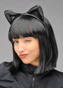 Cute Black Cat Ears On Headband Ladies Sexy Black Cat Ears On Headband