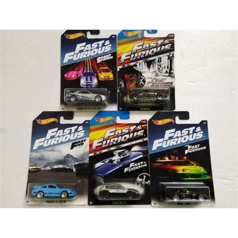 Hot Wheels Fast Furious Series Nissan Z Subaru Wrx Sti Porsche Gt Rs Honda