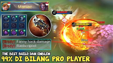 Cara Setting Emblem Assasin Terbaru Dan Build Fanny Tersakit Youtube