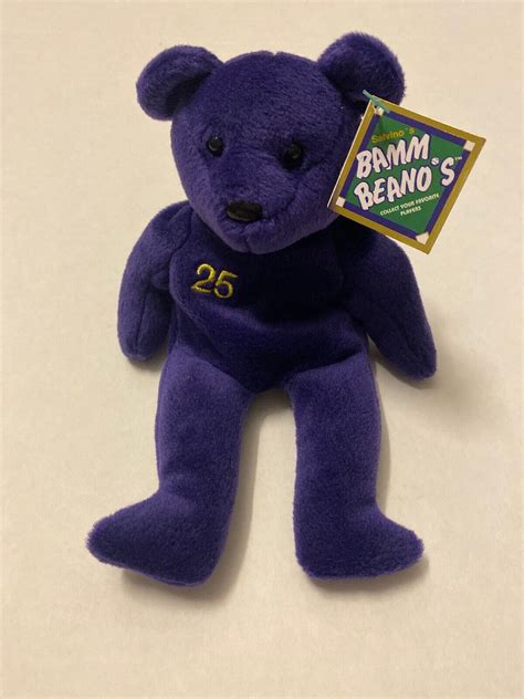 SALVINO S BAMM BEANO S COLLECTIBLE MARK MCGWIRE 25 BEANIE PLUSH ONE 1