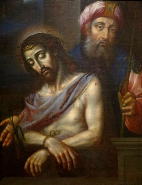 Ecce Homo By Juan Sanchez Salmeron Oil On Canvas C 1700 El Paso