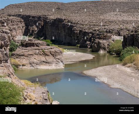 Rio Grande River From The Hot Springs Canyon Rim Trail Big Bend