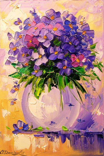 A Bouquet Of Flowers Painting By Olha Darchuk