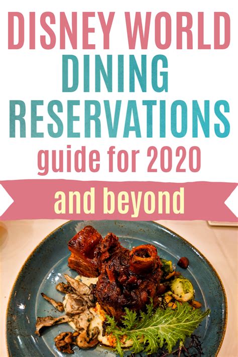 Guide To Disney Dining Reservations Artofit