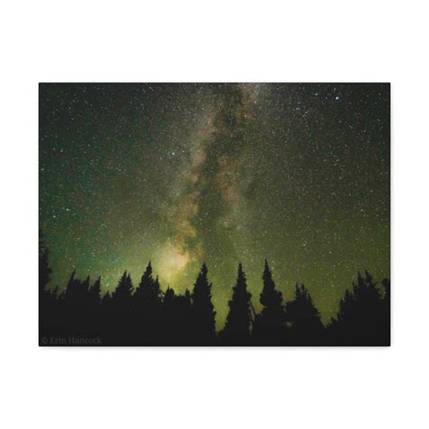 Milky Way Starry Night Sky Landscape Wall Art Canvas - Etsy