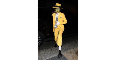 Gigi Hadids The Mask Halloween Costume Gigi Hadid The Mask Halloween Costume 2019 Popsugar